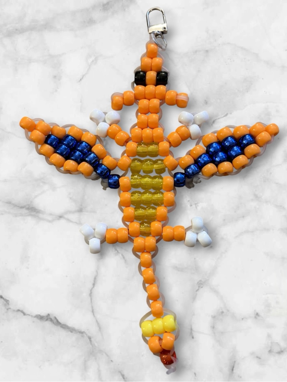 Pony Bead Pokemon Charzard Keychain